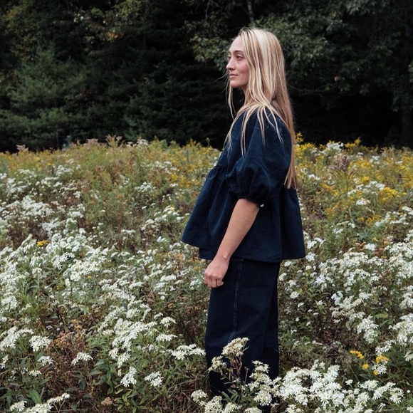 Rudy Jude Tops - Rudy Jude Day Wrap Blouse in Black Indigo